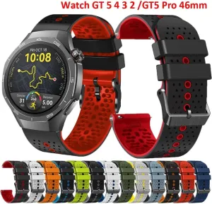 attire Watch Band For Huawei GT 4 3 2 GT4 GT3 Pro 46mm Bracelet Watchbands 22mm Silicone Strap For Huawei Watch GT5 GT 5 Pro 46mm Watchband Smart 