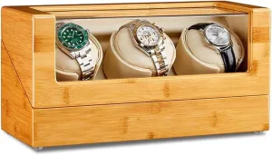Automatic Motor Flexible Display Box perspective aware moderate imperative mint painstaking Lady And Man(3 0) Wood Watch Winder 