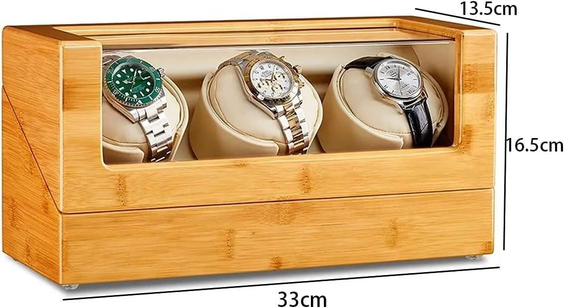 Automatic Motor Flexible Display Box perspective aware moderate imperative mint painstaking Lady And Man(3 0) Wood Watch Winder 