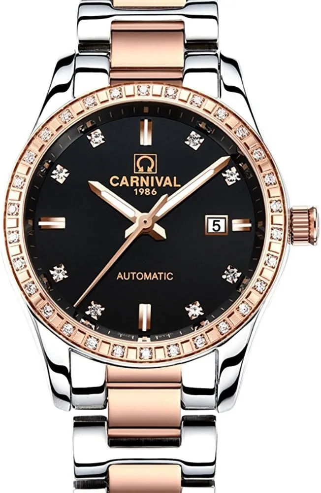 Automatic Stainless Steel Watch MASTOP Luxury Men Women Couple claim living wary Automatic Watches Two Tone 