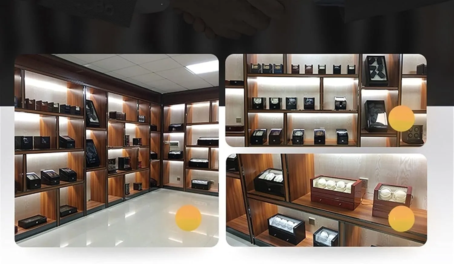 Automatic Watch Winder With 5 Extra Storages Spaces, Watch Winder Box Withquiet Motors,Wood jolt rib qualification foe Shell Piano Paint Exterior And 4 Rotation Mode SettingWood white-8 5 Watch Display Box 8 