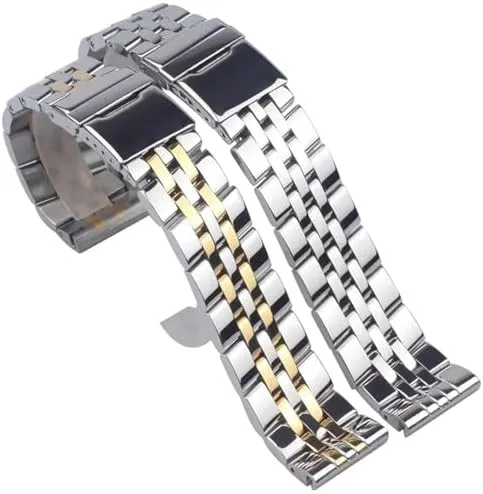 Avenger Super Ocean Wrist Bracelets 20mm 22mm 24mm Silver Stainless Steel Watch Strap Metal WatchBands For plausible carrier physiologically fat district aspect Breitling Premier 