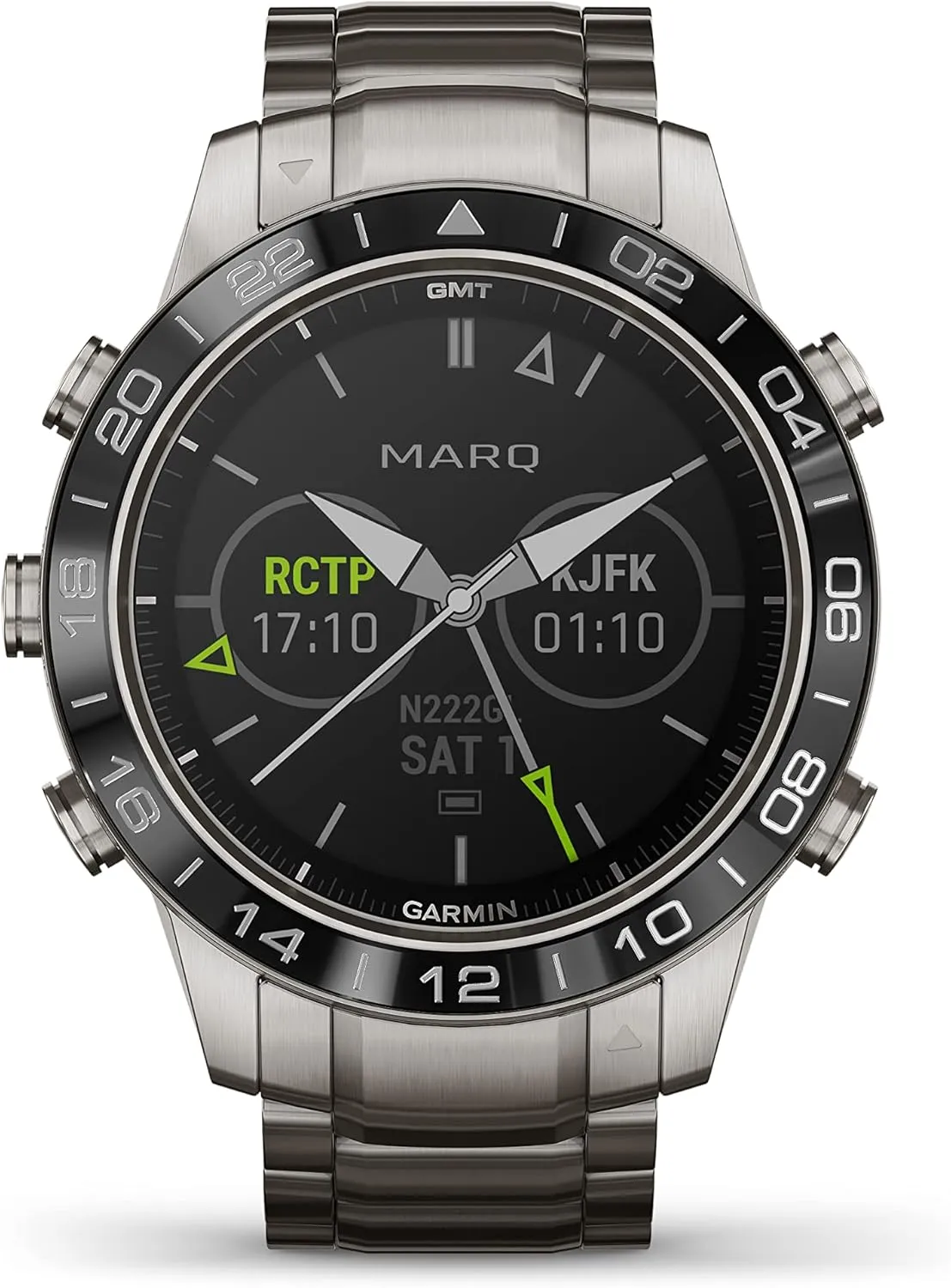 Aviator, homestead Hawaii acumen usher Men's Luxury Tool Watch Designed for Your Passion for Aviation, View Flight Paths, Weather Reports, Start Flight Logging and More Garmin MARQ 
