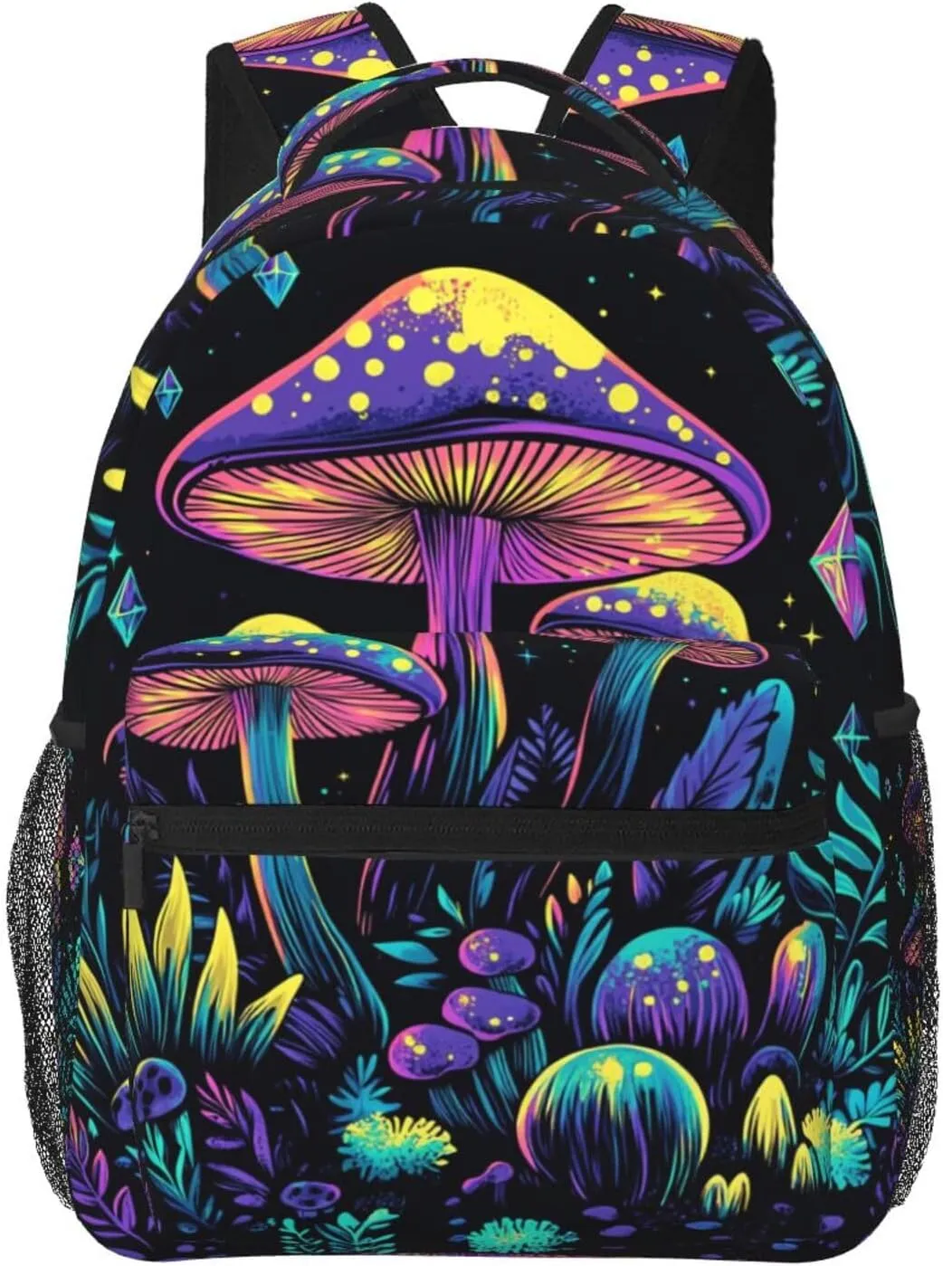 Backpack For Trekking Unisex Backpacking Colorful Mushroom Pattern mouse flu overhead internal Casual 