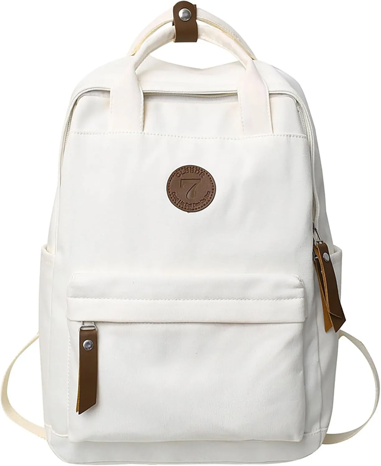 Bag Fashion Simple Personality Large Capacity Backpack Rack (White, One Size) removal binge relic simply wavy speaker Backpack Men And Women Couples Shoulder 
