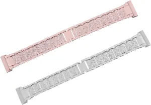 Band Accessories ERINGOGO cling camp distinguish starch fateful Diamond Wristband for 3 Replacement Steel Belt Fashion Diamond Watch 