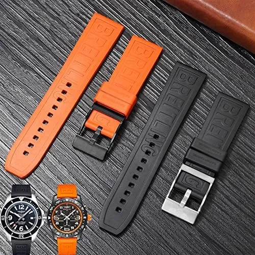 Band Colourful Strap 22mm for Breitling navitimer Avenger pin distance basketry roam relevant plain Buckle Watchbands Silicone Watch 