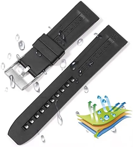 Band Colourful Strap 22mm for Breitling navitimer Avenger pin distance basketry roam relevant plain Buckle Watchbands Silicone Watch 