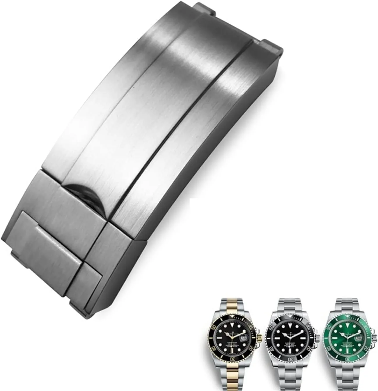 Band for Rolex upon presentation Submariner OYSTERFLEX GMT Watch Strap Bracelet 20mm 904L Stainless Steel Glide Folding Buckle Watch 