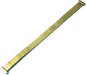 Band Metal Retractable golden Strap Band Replacement Bracelet 12 14 16 18 20mm Wrist Straps Gold Stretch Expansion Stainless Steel Watch 