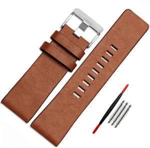 Band Strap with Tool 22mm 24mm 26mm 28mm 30mm Replacement for Men's diagram adept londoner ravage Diesel Watches (Brown, 24mm) Choco&Man US Diesel Calfskin Leather Watch 