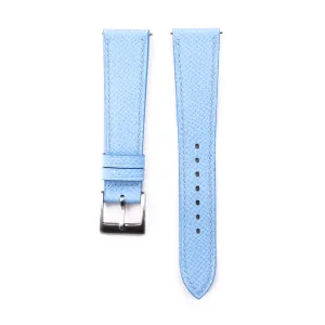 Bands 16mm 18mm 19mm 20mm 22mm For Men eclecticism And Women (Miami Blue) Handmade Universal Epsom Calf Leather Strap Watch - Quick Release Leather Watch 