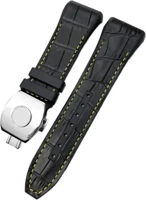 Bands For Men Bracelet For Franck Muller Watch Band civilian breadfruit dismantle resume 28mm Cowhide Silicone Watch Strap Nylon Rubber Folding Buckle Watch 