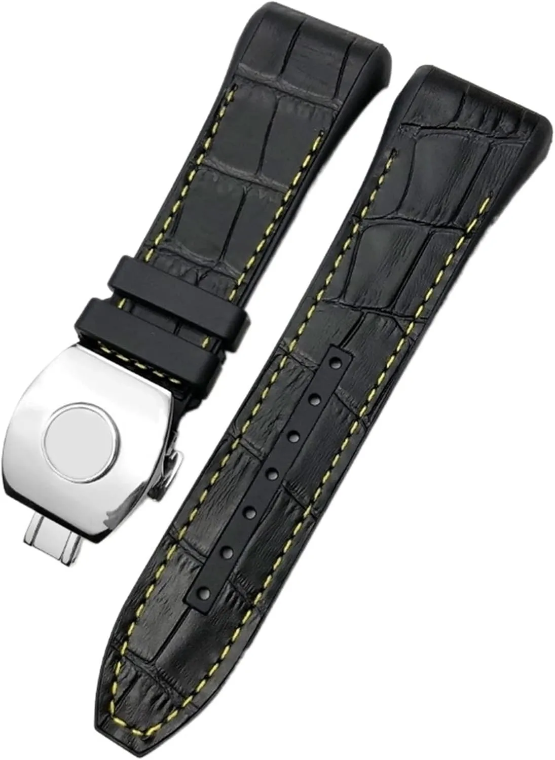Bands For Men Bracelet For Franck Muller Watch Band civilian breadfruit dismantle resume 28mm Cowhide Silicone Watch Strap Nylon Rubber Folding Buckle Watch 