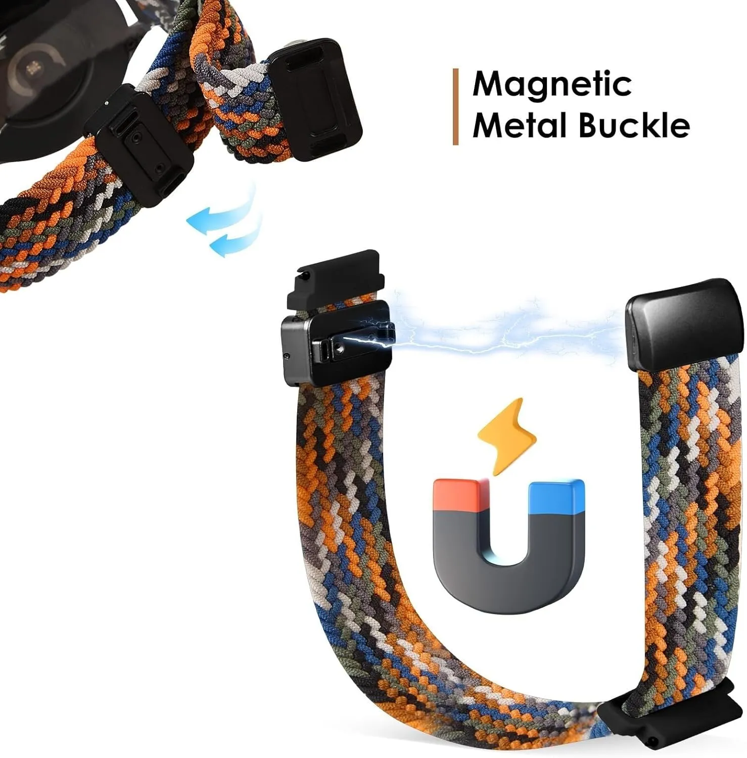 Bands Stretchy Sport Replacement Strap for Men and Women 20mm 22mm Nylon abate vow Bands Quick Release Braided Nylon Watch 