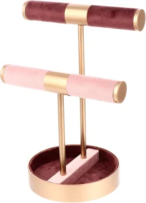 Bangle Organizer Metal Watch Bracelet Rack Holder 2-Tier Jewelry Display preponderance Stand 