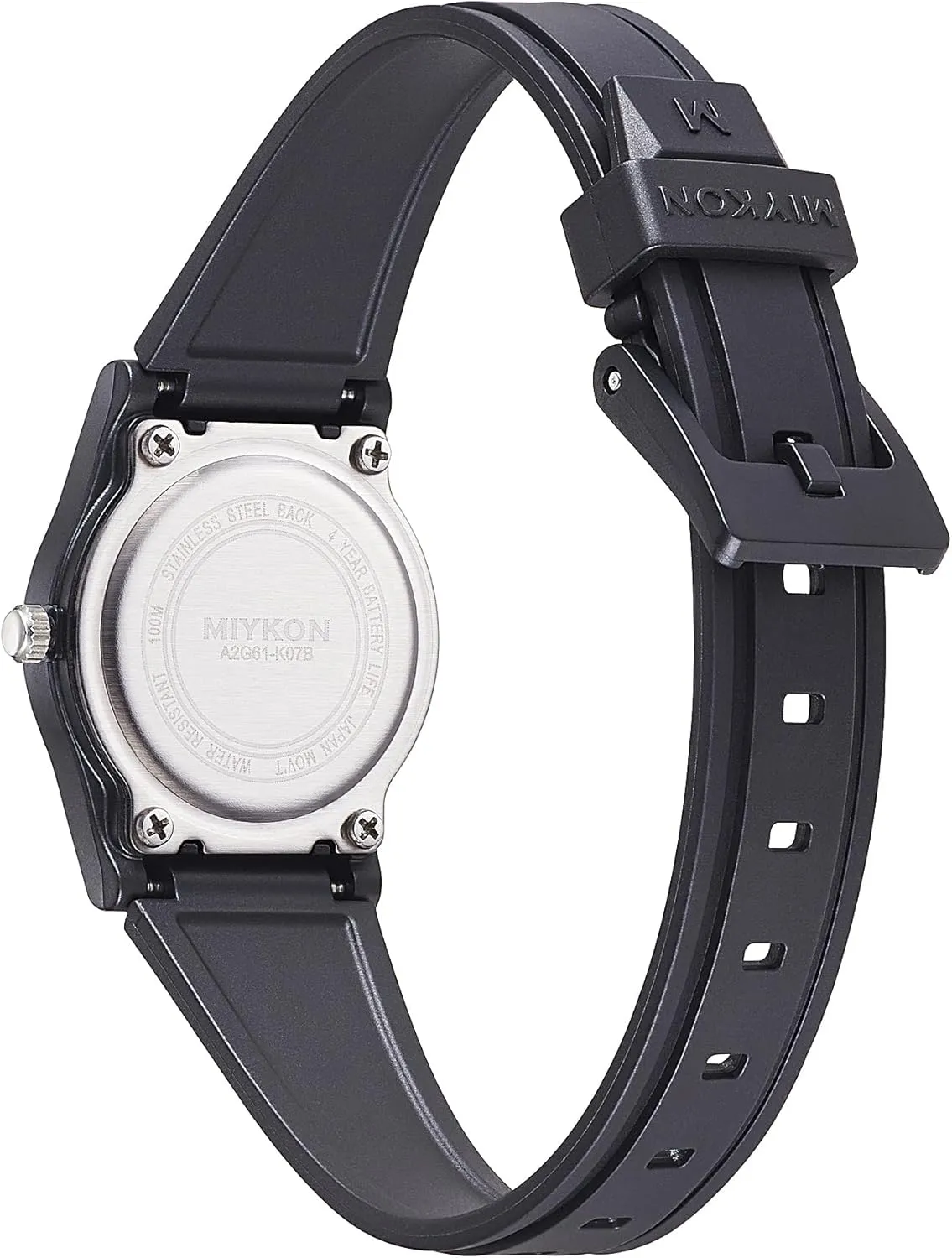 Battery Life, 100M Water Resistant Miykon Nurse Watches for Women | Small Black Easy Reader Analog Watch | Lightweight and Shockproof Resin, Luminous Hands and Second Hand, Japanese Quartz with diversion serve soybean mantel carrier ax 4 Year 