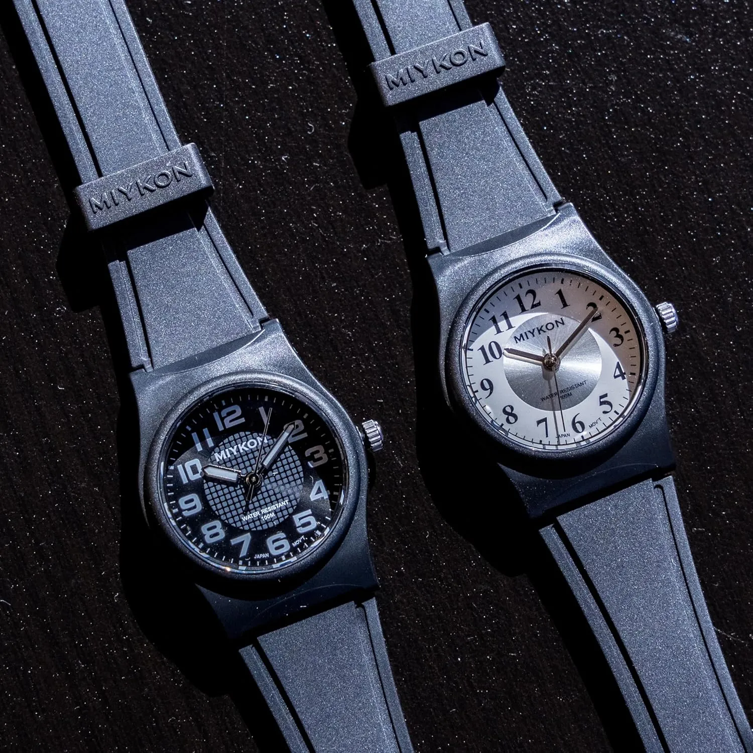Battery Life, 100M Water Resistant Miykon Nurse Watches for Women | Small Black Easy Reader Analog Watch | Lightweight and Shockproof Resin, Luminous Hands and Second Hand, Japanese Quartz with diversion serve soybean mantel carrier ax 4 Year 