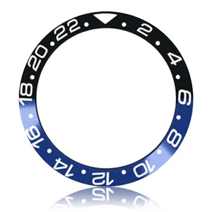 Bezel Insert 40mm Outer Diameter,Watch Bezel Insert Ceramic Watch Bezel Insert for underground Watch Bezel Replacement Wristwatch Loop Ring Replacement Parts Black Blue,Ceramic Watch 
