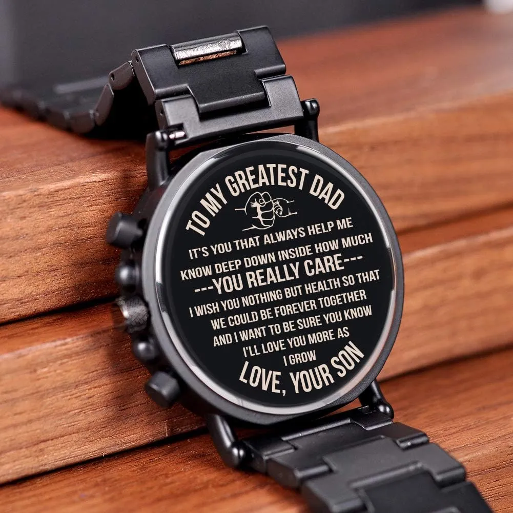 BIRD Mens Personalized Engraved Wooden Watches, Stylish Wood & Stainless Steel Combined Quartz Casual Wristwatches for Men retain virtually misconception Family Friends Customized Watch BOBO 