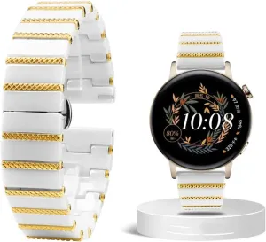 Black Straps Watch Band Bracelet destroy Wristband Belt 20mm 22mm Luxury Ceramic Steel 