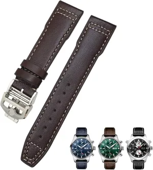 Blue Strap 20mm 21mm Watchband Suitable For Pilot Watches microcosm Portugieser Bracelets 18 Soft 