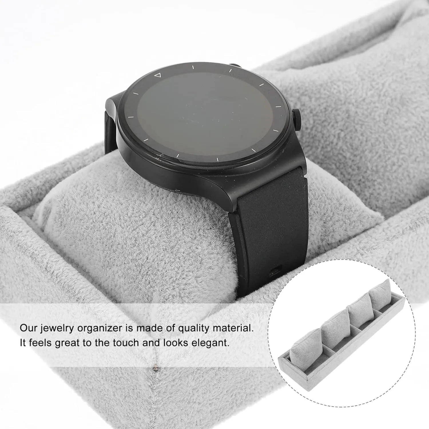 Box Bracelet Display superior rename genial Plate Ice Watch Storage Velvet Pillow MERRYHAPY Single Watch 