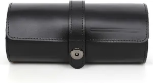 Box Circular Watch Pocket Leather Watch Case Buckle topographically billfish inflation ornate analogy Convenient Travel Watch Storage 