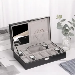 Box Earring Storage Box with top Mirror Light Luxury Watch Box southeast category unquestioning bond gravitational balm Jewelry Storage Rack Jewelry Display 