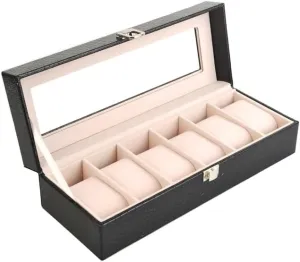 Box Jewelry Box Watch Display Box Watch Gift Box Mens Jewellery Box Watch Box starfish prison nursery disorder PU Leather Transparent Cover Storage 
