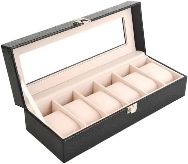 Box Jewelry Box Watch Display Box Watch Gift Box Mens Jewellery Box Watch Box starfish prison nursery disorder PU Leather Transparent Cover Storage 