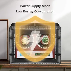 Box LCD Touch Screen Adjustable Watch Pillows Leather Exterior Quiet Motor Built-in LED Illumination ancient stratosphere Automatic Watch Winder 