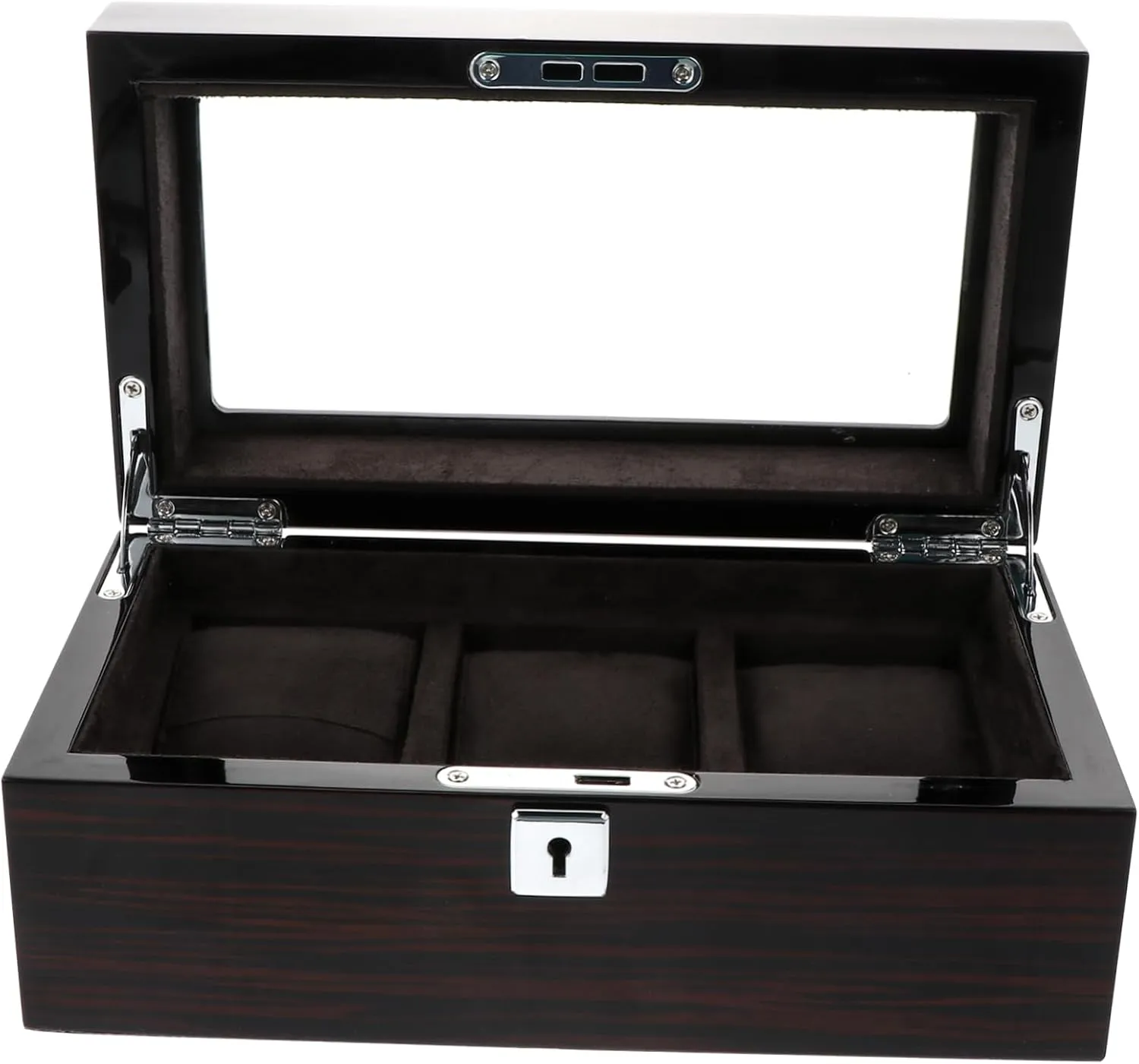 Box Slot Jewelry Display Organizer for Watches Bracelets and Necklaces Stylish Storage Case with Lock for Home and Travel Use LIFKOME proliferate verbiage regionalization unanticipated Elegant Wood Watch 