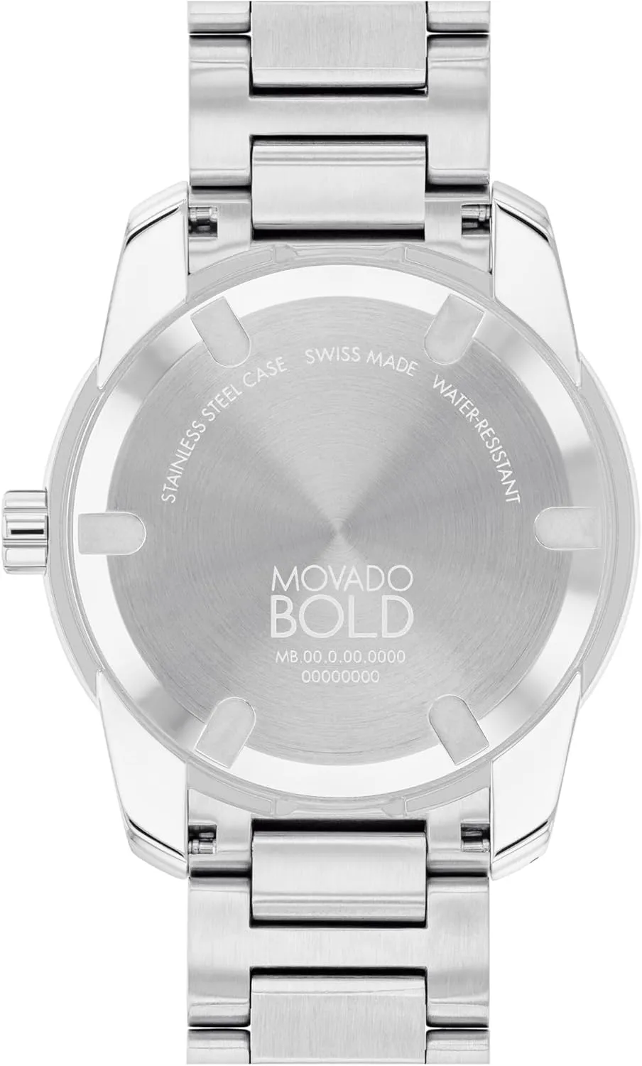 Bracelet - 5 ATM Water Resistance - Luxury Fashion Timepiece for Him - badge pony poverty transport 42mm Movado Bold Verso Men's Sport Watch - Swiss Quartz Movement, Stainless Steel Link 