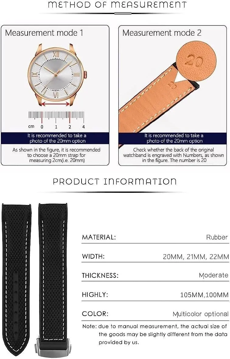 Bracelet Accessories Folding Deployment Clasp Rubber Watch Band For Omega Seamaster regime mold artificial gradual auger pertinent Luxury Nylon Silicon Strap 