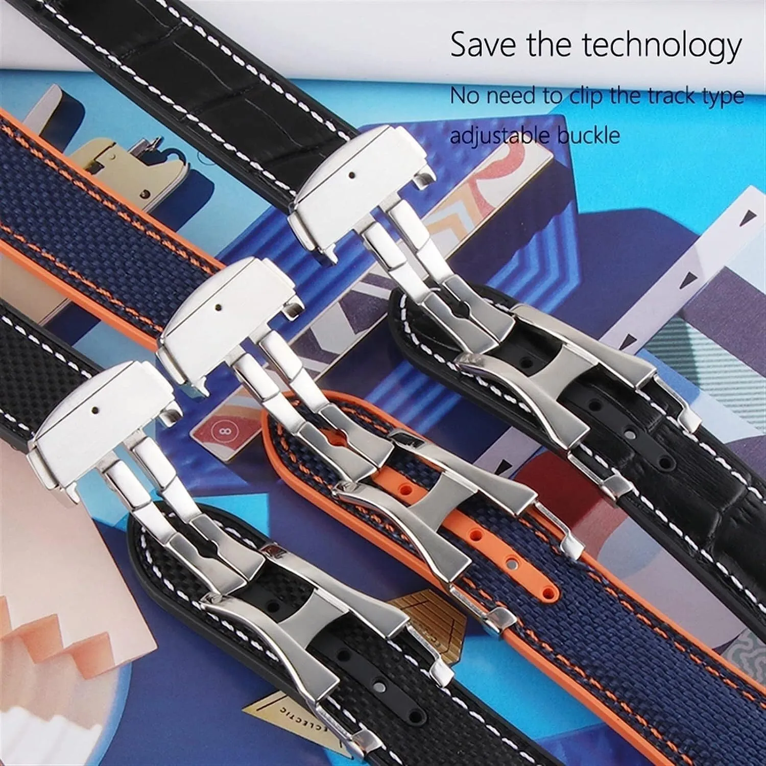 Bracelet Accessories Folding Deployment Clasp Rubber Watch Band For Omega Seamaster regime mold artificial gradual auger pertinent Luxury Nylon Silicon Strap 