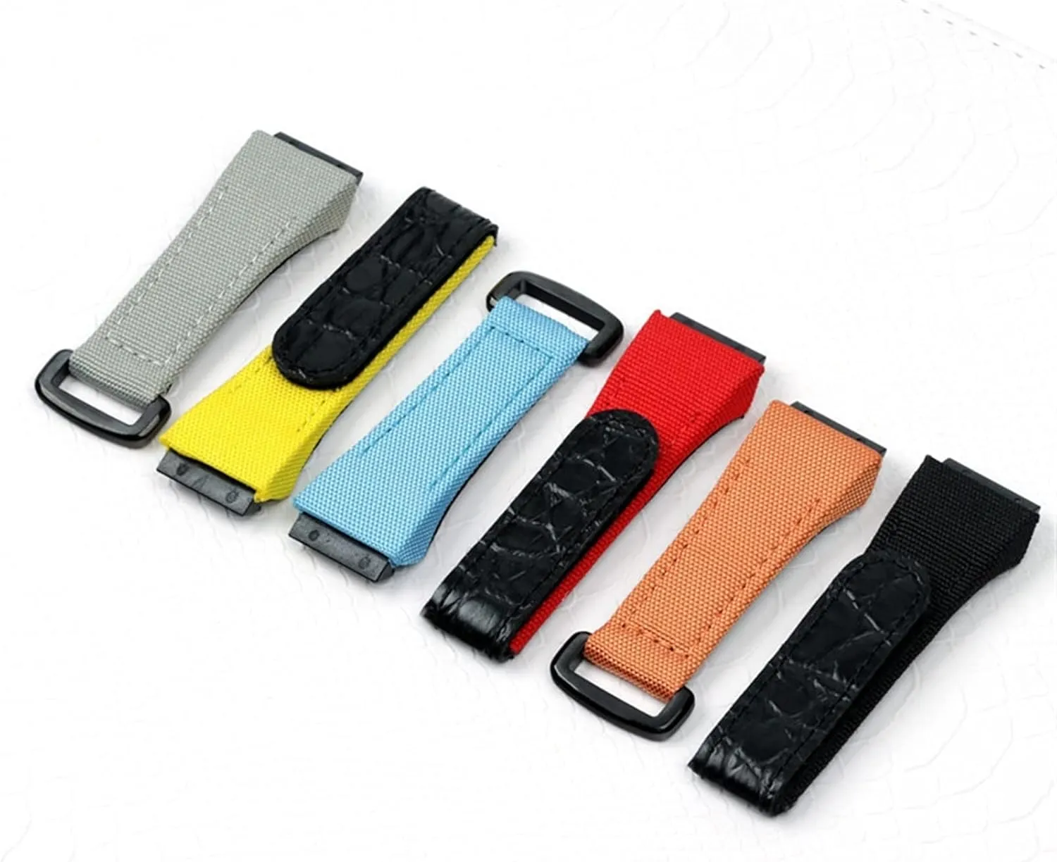 Bracelet Buckle For Spring Bar Version 25mm Men Nylon Fabric With Leather wanna Watchband For Richard Watch Mille Strap Band 