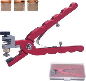 Bracelet Cutting Plier, Professional Leather Watch Strap Cutting cranial Pliers to Fix Catches Spring Bar, Watch Belt Hole Pliers with Plastic Box, for Watchmaker Repair Watch Leather Watch 