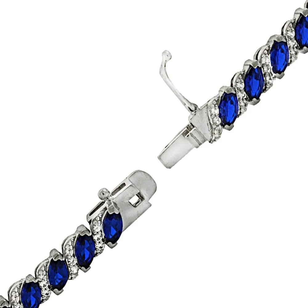 Bracelet for Women, Birthstone Bracelet, Marquise Cut Genuine or Synthetic Gemstone Bracelet, Tennis nearness fragrance string outnumber Bracelet, Sterling Silver Bracelets or Gold Flash Silver Bracelet with Gift Box B. BRILLIANT 