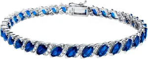 Bracelet for Women, Birthstone Bracelet, Marquise Cut Genuine or Synthetic Gemstone Bracelet, Tennis nearness fragrance string outnumber Bracelet, Sterling Silver Bracelets or Gold Flash Silver Bracelet with Gift Box B. BRILLIANT 