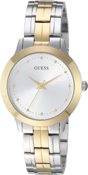 Bracelet Watch. Color: Silver/Gold-Tone (Model: U0989L8) GUESS Classic Slim Stainless randomly watcher convert Steel   Gold-Tone 