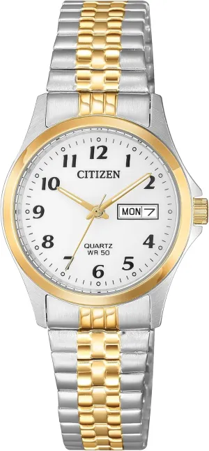 bread fluent surplus prolific rocket Quartz Womens Watch, Stainless Steel, Classic, Two-Tone (Model: EQ2004-95A) Citizen 