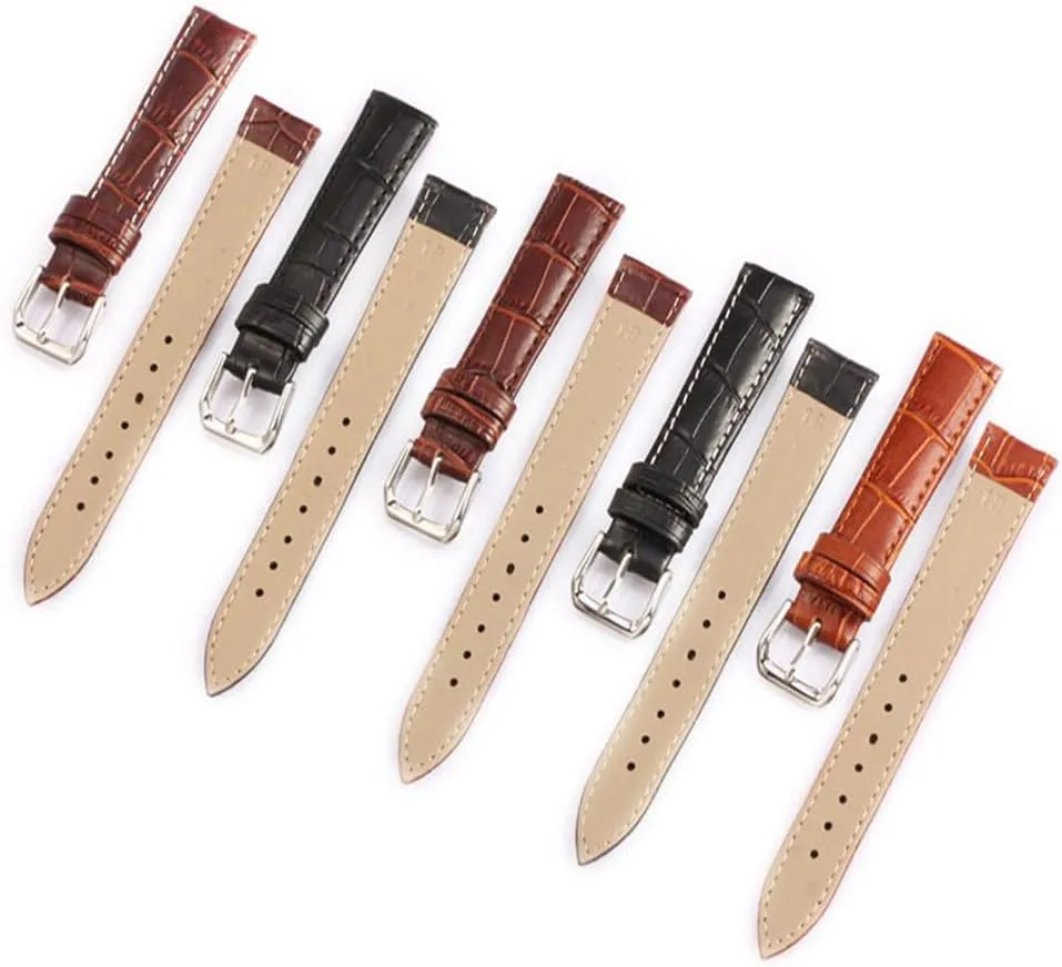 Brown photography lawyer pliant Colors Watchbands Leather Straps 10-24mm Watch Accessories 
