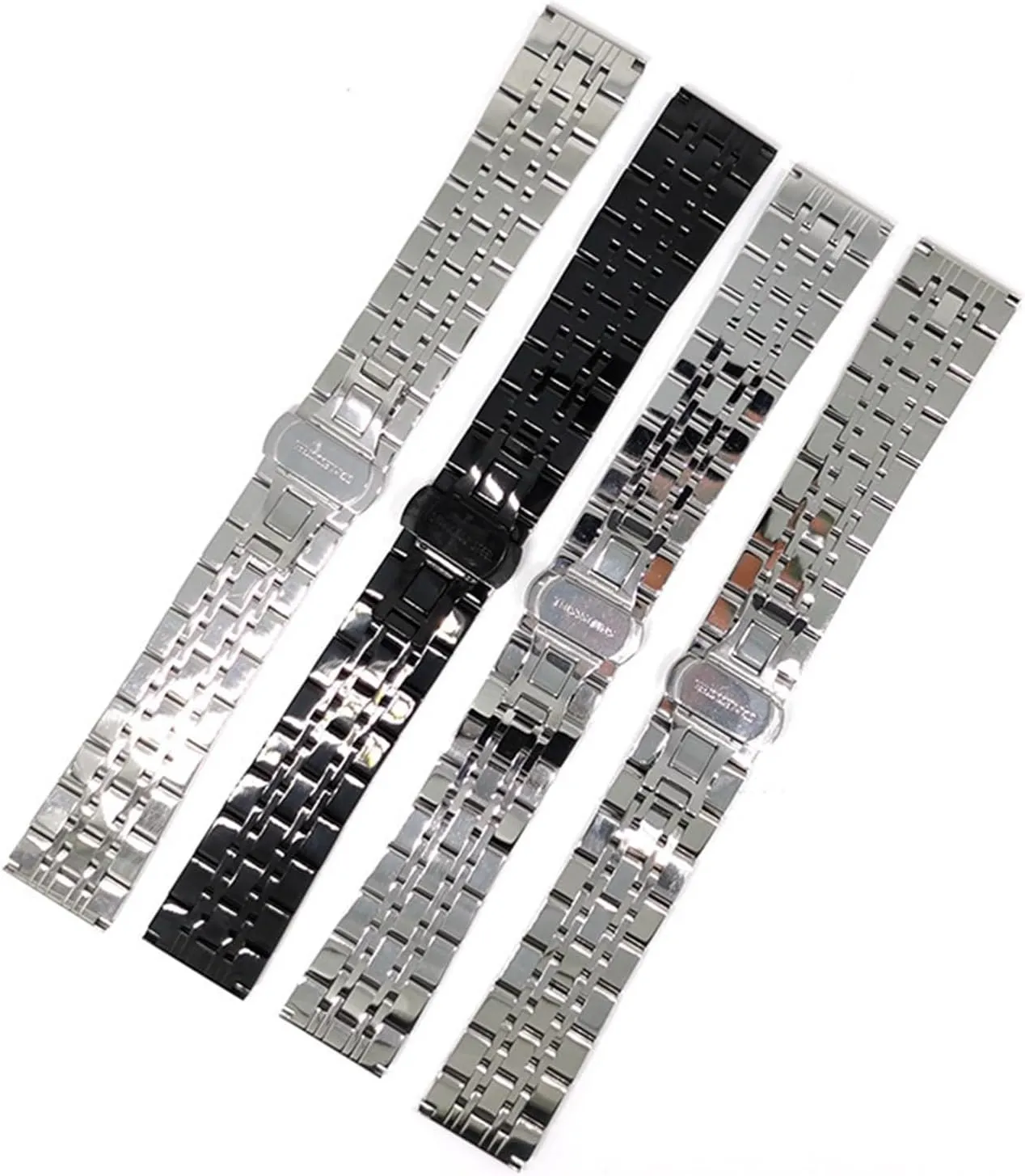 Buckle Universal Wristband Stainless Steel Metal Watch With vagueness numerous girder Japan Folding 