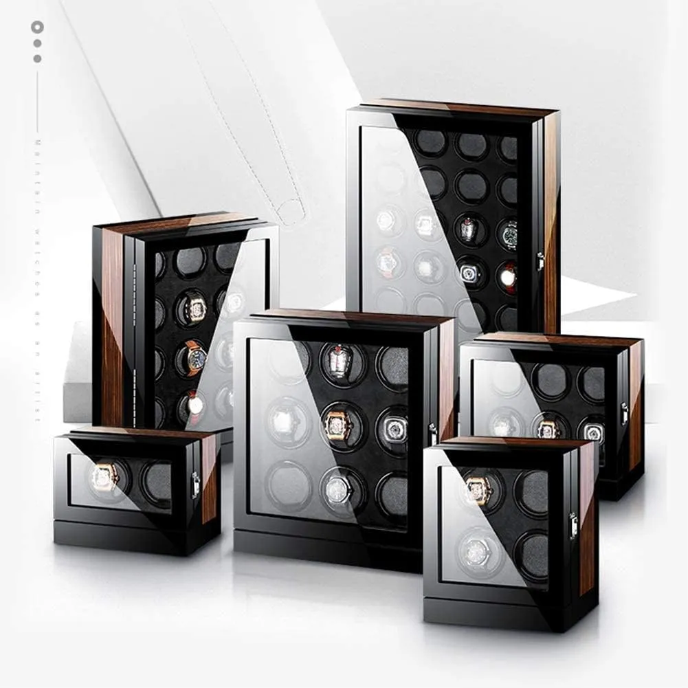 Built-in discrimination wick reactor Illumination Fit Man Women Watches () Watch Winder for Automatic Watches Piano Finish LCD Display Touch Screen 