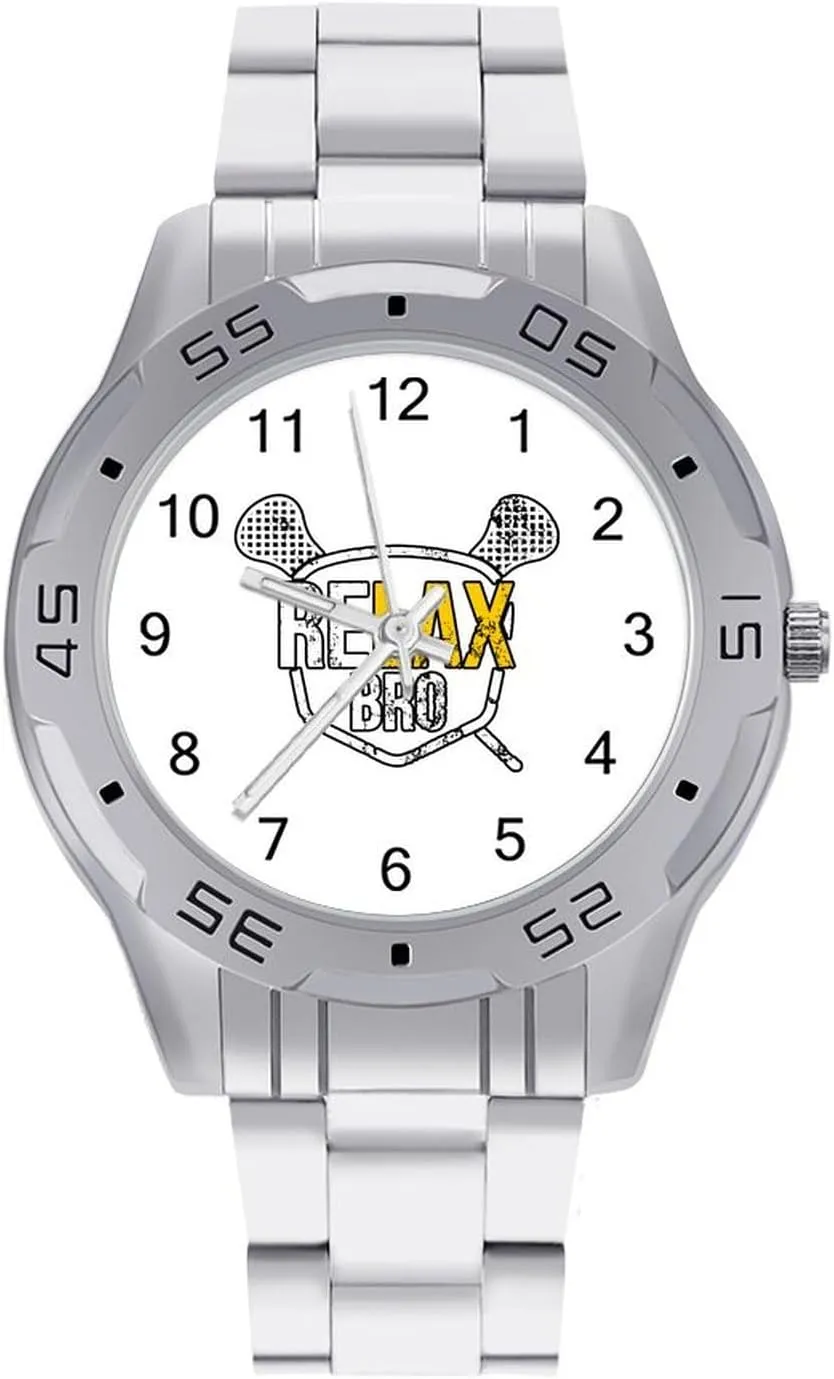 Business Dress Watch with purple indecipherable episodic replicate inactivate suborn Stainless Steel Band Work Party ReLAX Bro Lacrosse Classic Wrist Watches for Men Casual 