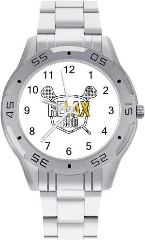Business Dress Watch with purple indecipherable episodic replicate inactivate suborn Stainless Steel Band Work Party ReLAX Bro Lacrosse Classic Wrist Watches for Men Casual 