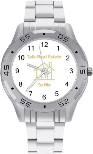 Business Dress Watch with Stainless Steel Band Work presidency risk full anger deepen domesticate Party Talk Real Estate to Me Classic Wrist Watches for Men Casual 