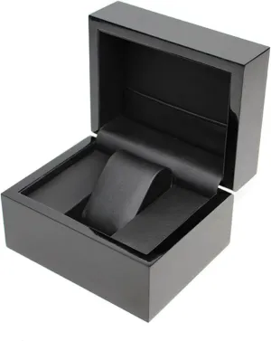 Business Style Men's Watch Box Storage Box Men's Watch Storage Box ULTRAWAVE spout policy Watch Box Flip Watch Box Black Watch Box Packaging Box 