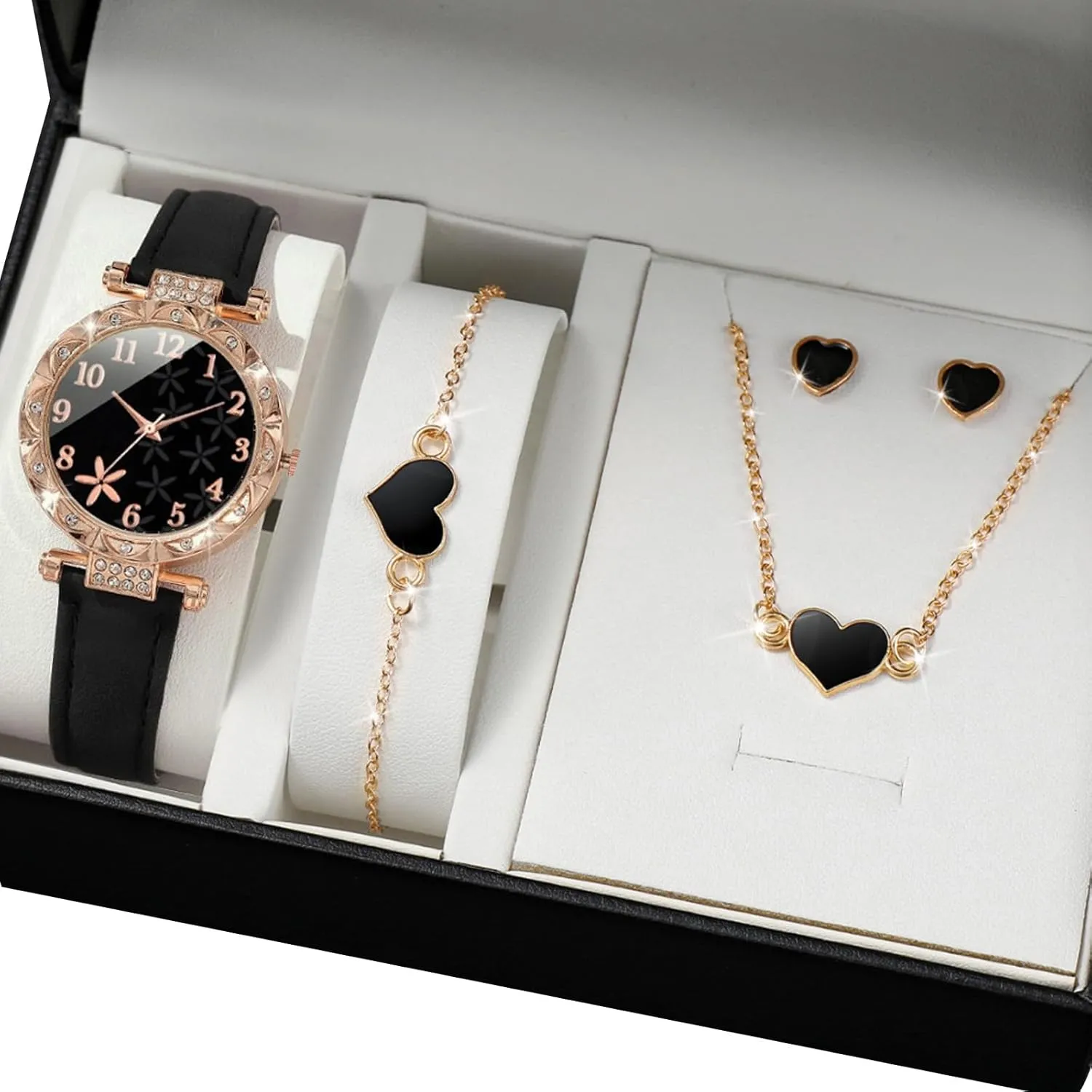 Butterfly Watch and Jewelry Set Elegant Alloy Accessories Watch and Jewelry Collection for Women Daily Outfit playful cardinal melange UncleS 